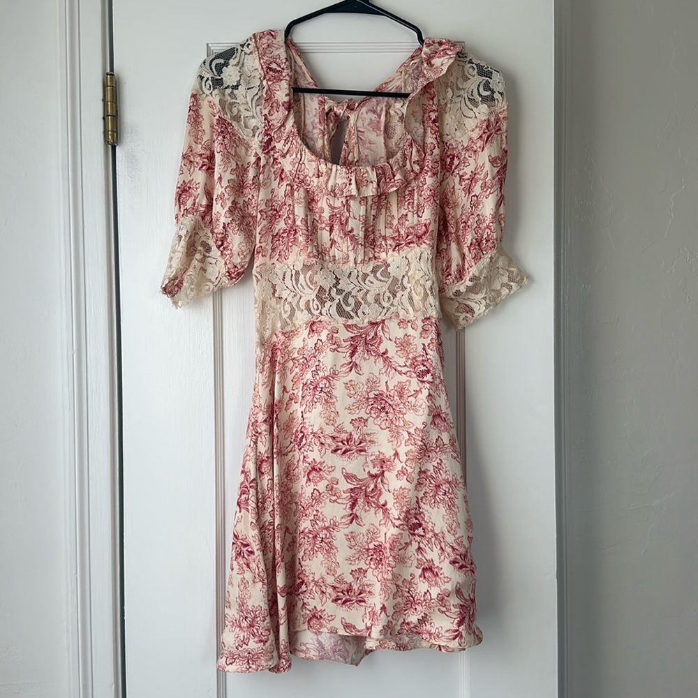 Free People Tie Back Lace Dress